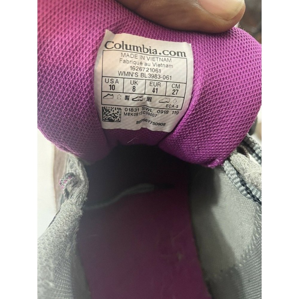 Columbia Plains Ridge Techlite Waterproof Womens Hiking Shoes Sz 10 - Picture 6 of 6